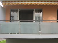 Geländer für den Balkon aus Glas